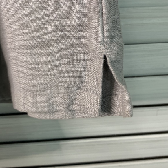 T19 The White House Super High-Ris Vintage 100% Linen Drawstring Shorts - Picture 3 of 11